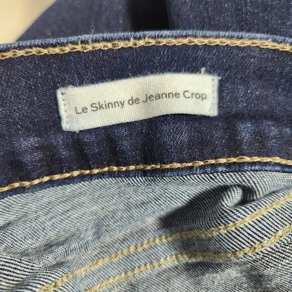 FRAME Le Skinny de Jeanne Crop Jeans Dark Wash size 29 - Picture 13 of 15